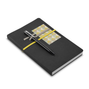 Caderno couro sintético