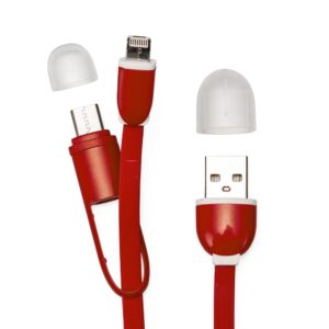 Cabo de dados 3 em 1 com chaveiro