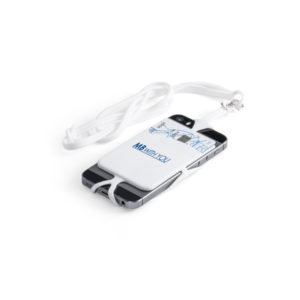 Porta cartões de silicone com cordão de pescoço