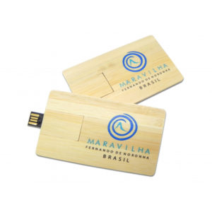 Pen card Ecológico de madeira reciclada