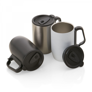 Caneca em aço inox parede dupla 350 ml