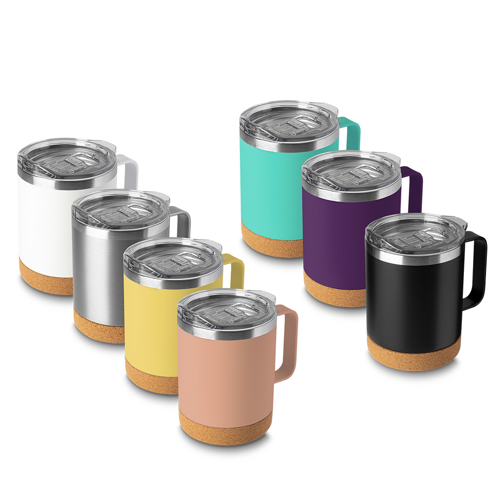 Caneca inox com base em cortiça 350 ml
