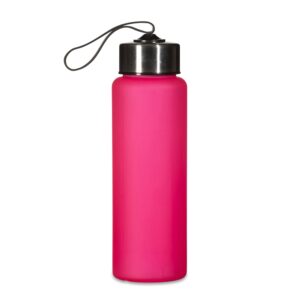 Squeeze plástico fosco com alça elástica 680 ml